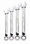 4PC Metric Reversible Ratcheting Combo Head 12PT Wrench Set 21MM-25MM Williams. Fixed Price $122.78.