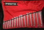 Proto 15 Piece, 7MM 21MM, No Skips, 12 Point Metric Combination Wrench Set. Fixed Price $349.99.