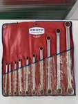Vintage Proto Professional No. 1100 M Box End Wrench Set Sae 10-PIECE 12 Point. Fixed Price $99.99.