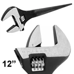 12" Adjustable Tapered Spud Wrench Handles Black Finish Aligning Bolts 1-39/64". Fixed Price $29.98.
