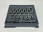 Blue-point Tools BFCRM712A 13PC 3/8 Drive Metric Ratcheting Crowfoot Wrench Set. Fixed Price $339.99.