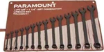 Paramount 14 Piece Black Oxide Finish Combination Wrench Set: 3/8" To 1-1/4 Inch. Fixed Price $120.41.