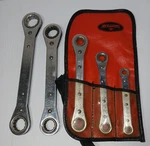 Vintage Williams 5PC Ratcheting Box End Wrenches 6/12 Point Sae Usa. Fixed Price $35.99.