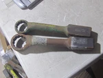 2 Used Wright 1954,1960 Hammer Striking Face 1-11/16"& 1-7/8" Offset Box Wrench. Fixed Price $60.00.