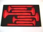 New Snap-on Foam Tray Ball Peen Dead Blow Hammer Set HBBD6FR 8 16 32 40 56OZ. Fixed Price $139.99.