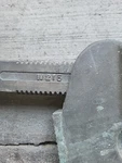 Ampco W-215 36" Non Sparking Brass Bronze Pipe Wrench, 5-11/16" Used. Fixed Price $280.00.