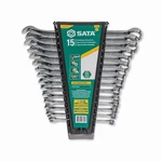 15 Piece 12 Point Combination Wrench Set Metric Sizes 8MM - 22MM Off Corner Lo. Fixed Price $84.06.