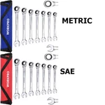 Workpro 14 Piece Ratcheting Combination Wrench Set Metric&sae With Roll Up Pouch. Fixed Price $30.89.
