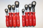 Mac Tools Red Handle E-z Grip Metric / Sae Ratcheting Wrench Set Usa. Fixed Price $200.00.