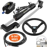 Vevor Hydraulic Outboard Boat Steering Kit 10-24''HOSES 300HP Helm Pump Cylinder. Fixed Price $699.90.