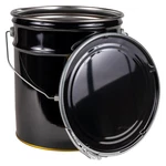 5 Gallon Black Metal Bucket & Lever Lock Lid, Heavy Duty Durable Pails And. Fixed Price $78.99.