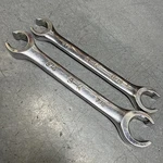 Lot Of Two Sk Flair Nut Line Wrench F2428 & F2022 Sae 7/8 3/4 11/16 5/8. Fixed Price $24.50.
