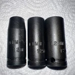 Nos Vulcan Tools 3PC Metric Deep Impact Socket Set, 3/8 Drive, 6 Point Usa. Fixed Price $22.50.