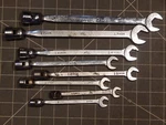 Mac 8PC Metric Combination Flex Head Socket End Wrench Set 9MM 18MM 6PT Chlf. Fixed Price $180.49.