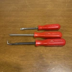 Mac Tools Piece PH3A Slotted, P202A Phillips, SP29A Cotter Pin Red Handle. Fixed Price $49.99.