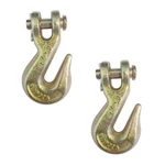 2 Pack G70 5/16" Clevis Grab Hook Flatbed Truck Trailer Transport Tow Chain. Fixed Price $13.45.