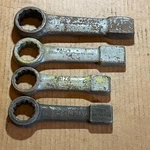 Armstrong 1-1/4" & 1-5/8" Flat Striker Wrench Pc Set 33-340 -- 33-352 Usa. Fixed Price $110.00.