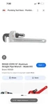 Ridgid 31090 10" Aluminum Straight Pipe Wrench Model 810. Fixed Price $39.99.