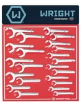Wright Tool D943 - Sae Service Wrench Display 22 Pieces. Fixed Price $1297.37.