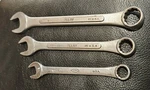 Vntg S-k Combination Metric Wrenches 17MM, 14MM, 12MM. Fixed Price $27.00.