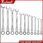 Findmall 12 Pcs Flexible Ratcheting Wrench Set Metric Combination Spanner 8-19MM. Fixed Price $38.84.