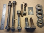 Various Armstrong & Williams T-slot Bolt 7/8", 1", Nuts, Washers A9. Fixed Price $19.99.