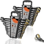 72-TOOTH 24-PIECE Flex Head Ratcheting Wrench Set For Auto & Machine Repair. Fixed Price $145.99.