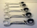 New Facom 5PC Stubby Anti Slip Combination Ratcheting Wrench Set 9,11,14,15,16MM. Fixed Price $37.50.