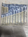 Sae Standard Combination Wrench Set 14-PIECE With Roll-up Pouch, 3/8" To 1/4". Fixed Price $30.00.