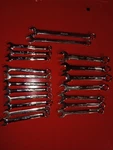 Snap 6-POINT Sae Flank Drive Midget Combination Wrench Lot Of 20. Fixed Price $200.00.