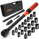 1/2-INCH Drive Torque Wrench Set 22PCS, 10-180FT.LB/13.6-244.1NM, Click Torqu.... Fixed Price $94.04.