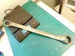 Ampco Non-sparking Wrench W-3210-ALBR Offset 12 Point Box End 7/8" 1" Usa. Fixed Price $40.00.