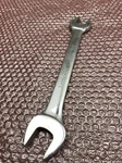 Used Armstrong 1" X 15/16" Sae Open End Combo Wrench Chrome 26-151 Usa. Fixed Price $20.00.