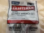 New Craftsman 10 Midget Ignition Set, Metric 4-11 Mm, Small/mini Wrenches. Fixed Price $29.47.