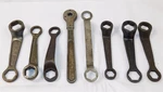8 Antique Offset Box End Wrenches Champion V Ray's Spark Plugs. Fixed Price $32.95.