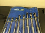 #BN485 Blue-point BOERFLCG708 12PT Sae Locking Flex Ratcheting Box Wrench Set. Fixed Price $499.95.