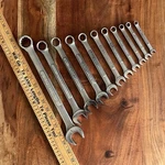 Craftsman -va- Series 11 Pc 12 Point Sae Combination Wrench Set Usa 1" To 5/16". Fixed Price $143.99.