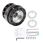 Used Car Steering Wheel Quick Release Hub Adapter Snap Aluminum Universal Black. Fixed Price $30.88.