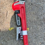 Ridgid 14" Heavy-duty Pipe Wrench 2" Jaw Non-ratcheting Adjustable Red 31015. Fixed Price $32.75.