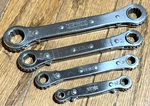 Sk Tools Sae 1/4" - 3/4" Wrench Double Box End Ratcheting Offset Lot. Fixed Price $50.00.