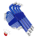 Powerbuilt 941642 Blue Metric Long Arm Hex Key Wrench Set 13PC. Fixed Price $48.98.
