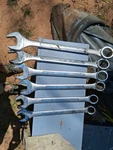 Wrench Set. 2IN 7/8, 3/4, 5/8 1/2, 3/8 Made China. Fixed Price $50.00.