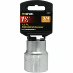 3/4 Inch Drive X 1-1/4 12-POINT Socket Sae Pro-grade 16207. Fixed Price $13.99.