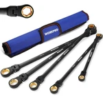 Workpro 5PCS Extra Long Ratcheting Wrench Set 8-19MM Combination Metric 72-TEETH. Fixed Price $60.99.