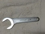 Wright Tool 1-5/8" 30 Degree Angle Service Open End Wrench 1452 Made In The Usa. Fixed Price $29.99.