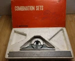 Mitutoyo Combination Square Protractor Set Hardened Stainless Steel 180-905. Fixed Price $85.00.