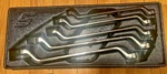 Snap-on Tools New 5PC Metric Deep Offset Double Box End Wrench XOM605. Fixed Price $232.00.
