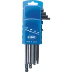 Eight 016-13ZD Ball Point Hex Wrench Semi-long 13PC Set With Door Holder. Fixed Price $79.00.