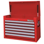 Westward 32H833 Top Chest, 6-DRAWERS, Powder Coated Red, 26" X 16.5". Fixed Price $425.99.