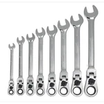 8 Piece Reversible Flex-head Ratcheting Combination Wrench Set, Sae, Williams. Fixed Price $169.93.